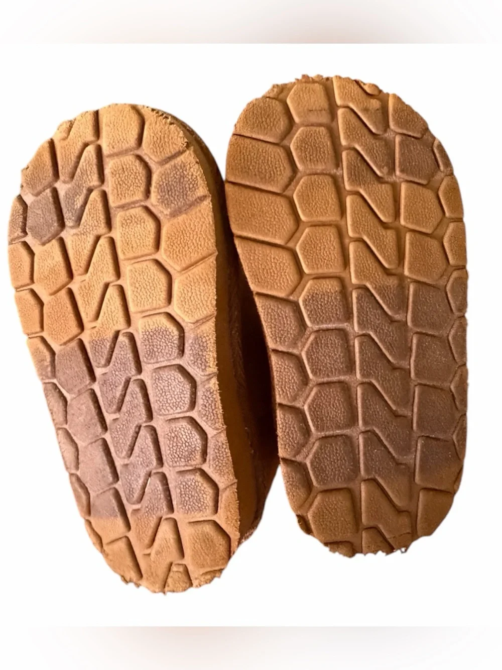 BABY GAP Sz 7 Chestnut faux Suede Fleece-Lined Baby Booties